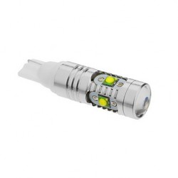 Ampoule Led T10 W5W - 25W  (CREE XBD 5SMD)  - Blanc Xenon