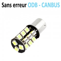 Ampoule led P21/W Ba15s - (27SMD-360) - Anti Erreur ODB