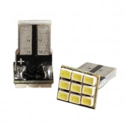 Ampoule T10 W5W - (9SMD-3020)  - Blanc Xenon