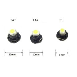 Ampoule led T3 T4.2 T4.7 sur support