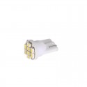 LED T10 W5W - (8SMD-1206/3020) - Blanc Xenon