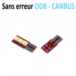 Ampoule LED T10 W5W - (3SMD-FACE) - Anti Erreur ODB