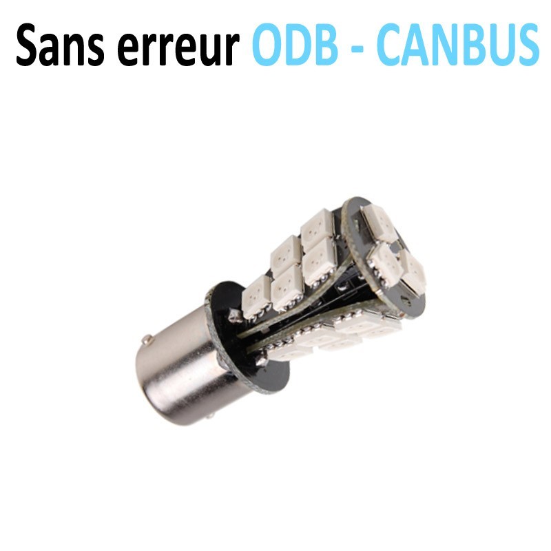 Ampoule Led P21/5W Bay15d - (19SMD-360) - Anti Erreur ODB