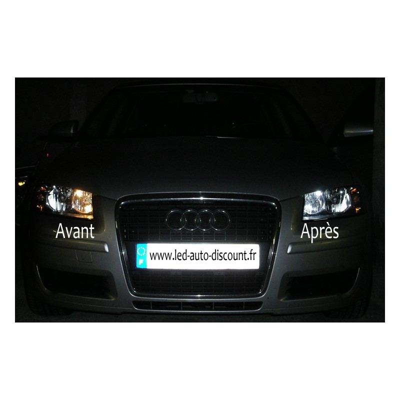 Pack veilleuses à leds pour audi A1 A3 A4 A5 A6 A7 A8 Q3 Q5 Q7