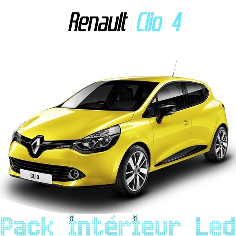 Pack modules led plaque arrière pour Renault Clio 4 Blanc 6000K