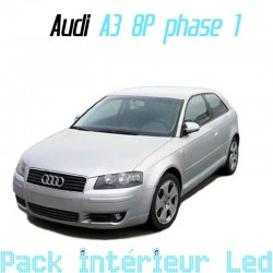 Pack Led interieur Audi A3 8P ph1