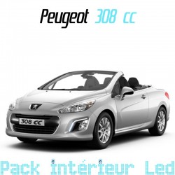 Pack Full led intérieur + plaque Peugeot 308 cc