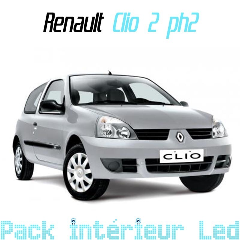 Pack intérieur led pour Renault Clio 2 phase 2