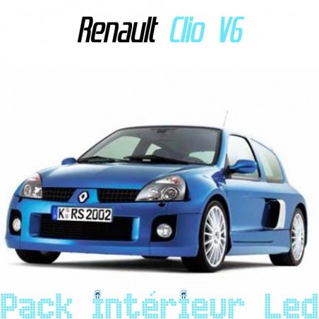 Pack intérieur led pour Renault Clio 2 V6