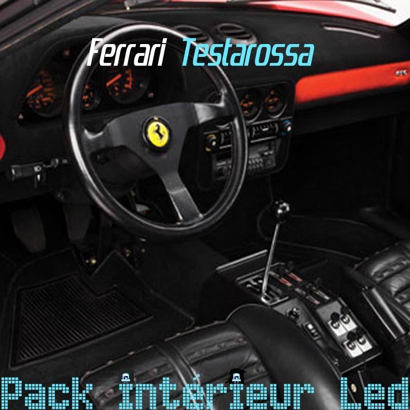 Pack Intérieur led ferrari Testarossa