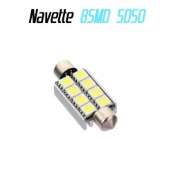 Ampoule navette Led 8 SMD 5050 anti erreur ODB