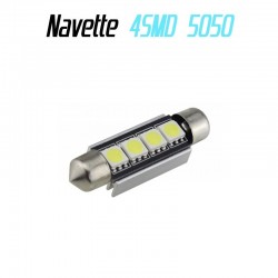 Ampoule navette Led 4 SMD 5050 anti erreur ODB