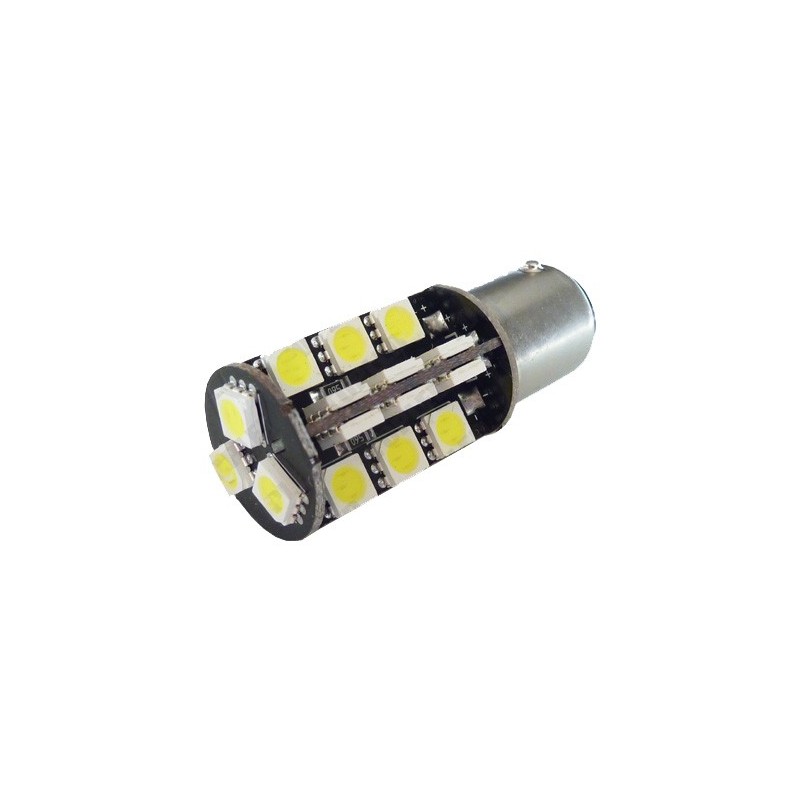 LED P21/W Ba15s - (27SMD-360) - Anti Erreur ODB - Blanc