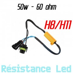 Résistance 50w anti erreur ODB H7 H8 H11 HB3 HB4