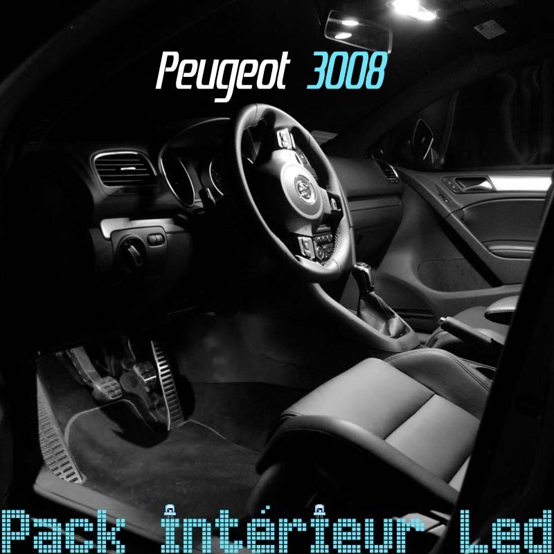 Pack LED plaque d'immatriculation Peugeot 3008