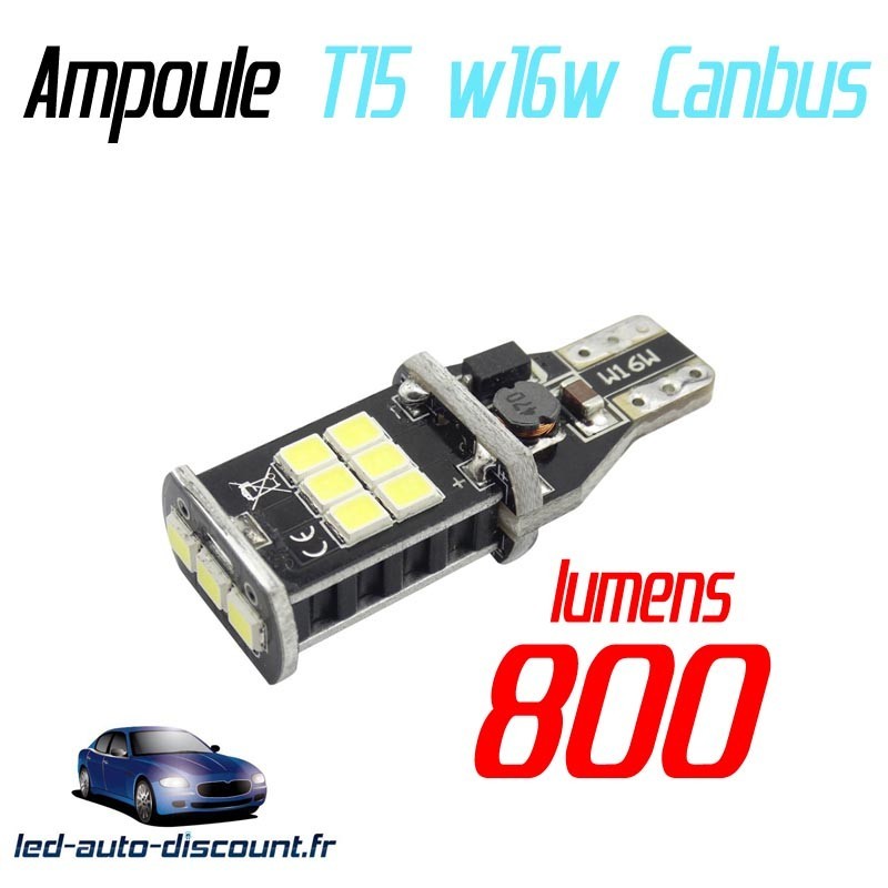 Ampoule LED W16W T15 15SMD 3535 - CANBUS - 800lm