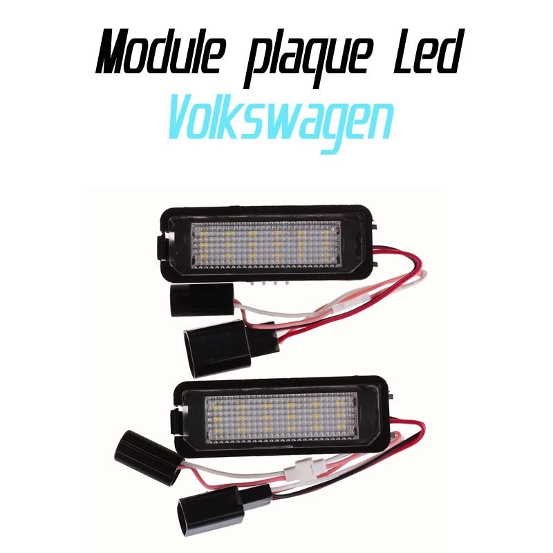 Pack de 2 modules led pour plaque d'immatriculation arrière de