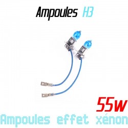 Pack de 2 ampoules H3 effet xénon 6000k