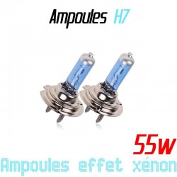 Pack de 2 ampoules H7 effet xénon 6000k