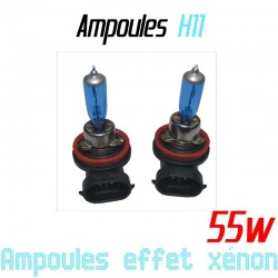 Pack de 2 ampoules H11 effet xénon 6000k