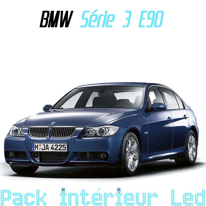 Pack FULL LED intérieur pour BMW Série 3 E90 Version light Pack FULL LED intérieur pour BMW Série 3 E90 Version light
