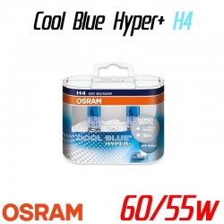 Pack duo H4 OSRAM Cool Blue Hyper+ 