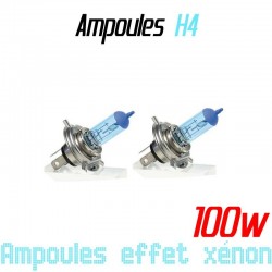 Pack de 2 ampoules H4 effet xénon 6000k