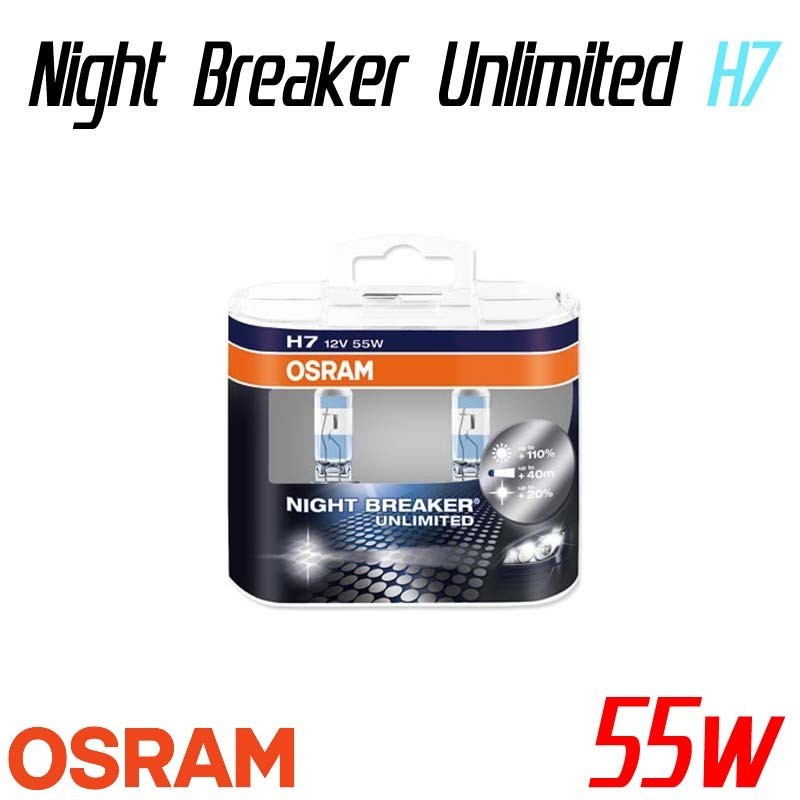 Pack duo H7 OSRAM Night Breaker Unlimited