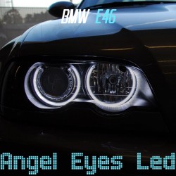 Pack Angel Eyes CCFL pour BMW E46 avec lentille