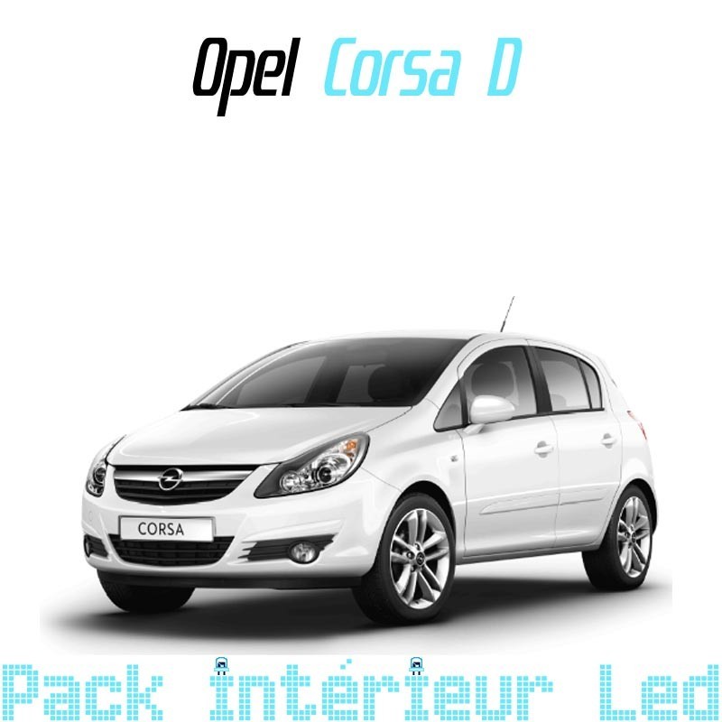 Pack intérieur led pour Opel Corsa D Pack intérieur led pour Opel Corsa D