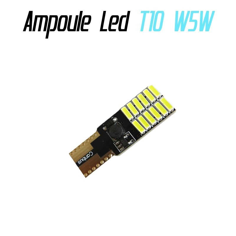 Ampoule led T10 W5W (24SMD-4014) - Anti Erreur ODB