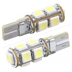 LED T10 W5W - (9SMD) - Anti Erreur ODB - Blanc