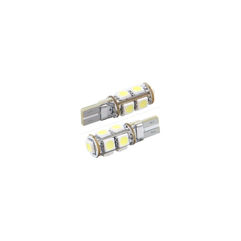 LED T10 W5W - (9SMD) - Anti Erreur ODB - Blanc