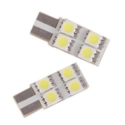 LED T10 W5W - (4SMD-FACE) - Anti Erreur ODB - Blanc