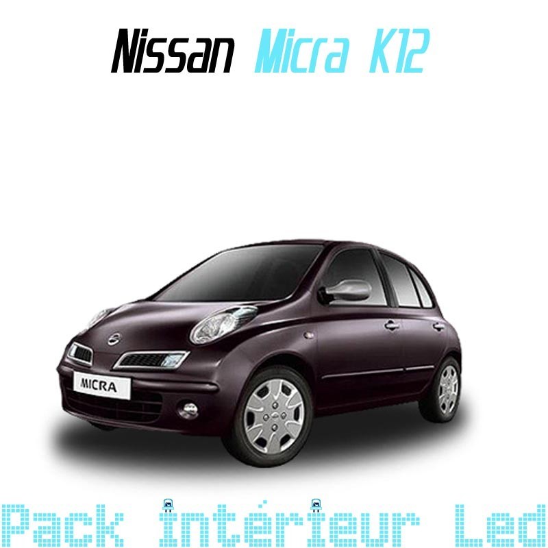 Pack intérieur led pour nissan Micra k12