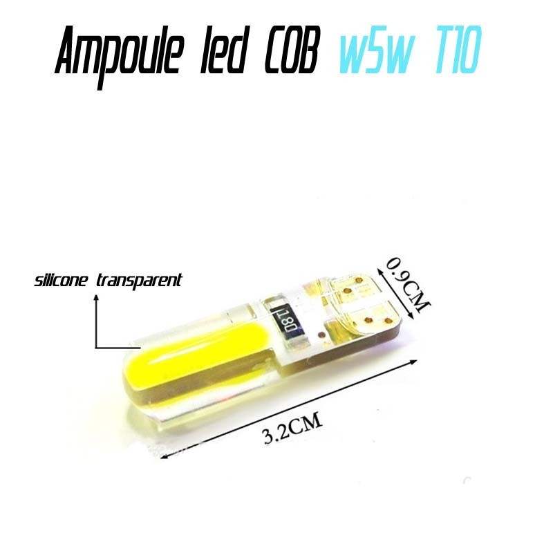 Ampoule led T10 W5W (COB)