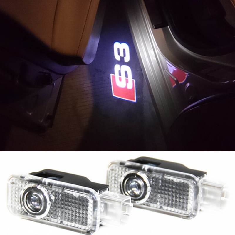 Pack Ghost LED Light pour AUDI Eclairage bas de porte- Logo AUDI 