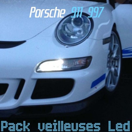 Pack ampoules veilleuses led pour Porsche 911 997