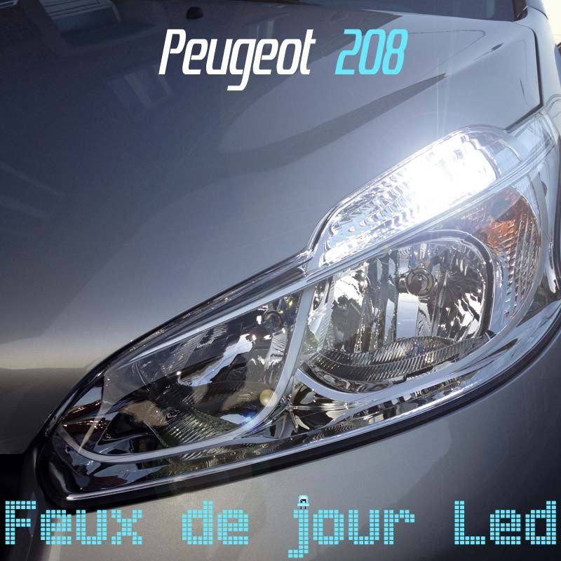 Pack Feux de jour led pour Peugeot 208