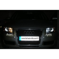 Pack veilleuses à leds pour audi A1 A3 A4 A5 A6 A7 A8 Q3 Q5 Q7