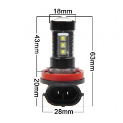 Ampoule LED H8 (80W CREE)