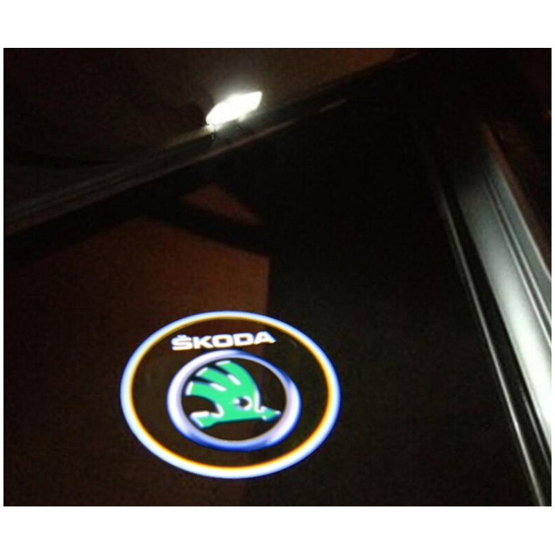 Module éclairage bas de portes LOGO LED pour Skoda