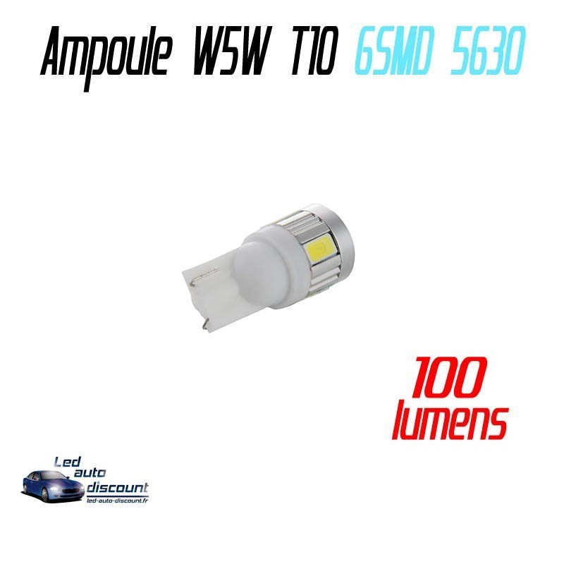 Ampoule led  T10 W5W - (10SMD-5630)  - Blanc Xenon