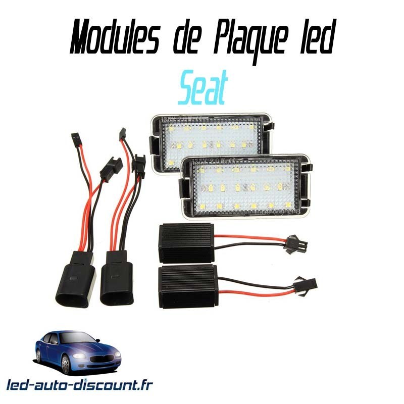 Pour SEAT TOLEDO 3 - 2 Ampoules LED plaque d'immatriculation anti erreur