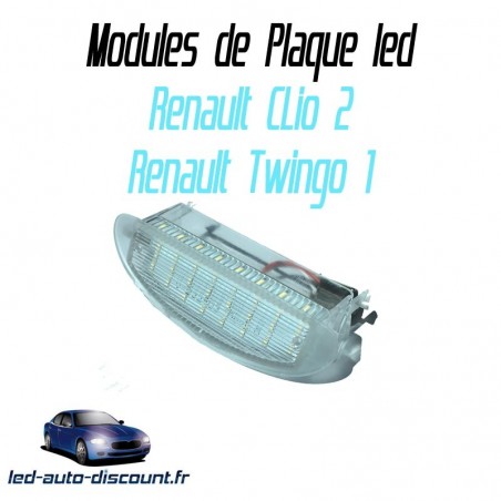 Pack module de plaque led pour Renault Clio 2 et twingo 1