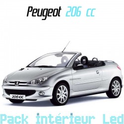 Pack intérieur led pour Peugeot 206 cc