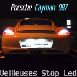 Pack ampoules feux stop et veilleuses arrière led pour Porsche Cayman 987 jusqu'à 2008