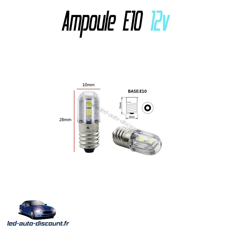 AMPOULE LED E10 6V ANGEL (BLANC)