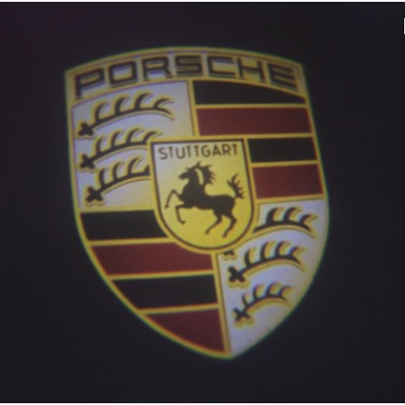 Module éclairage bas de portes logo led pour Porsche Panamera 971