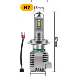 Pack ampoules led H7 18000lm 6000k